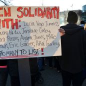 Vigil for Navarone Woods - executed by transit cops