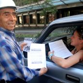Information picket outside Pacific Rim Mining AGM