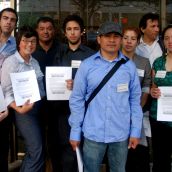 Information picket outside Pacific Rim Mining AGM