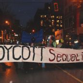 Hastings Street blocked off 