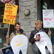 Bringing the struggle for universal public dental care to Premier Christy Clark's office
