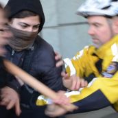 Officer 2346 lunges at protesters