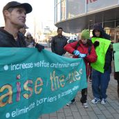 Raise the Rates calls for 'Justice not Charity' at CBC