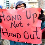 Raise the Rates calls for 'Justice not Charity' at CBC