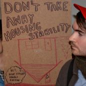 Vancouver Renters Union supporters 