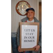 Resident organizer Andy Lai, 72, "we want to stay here" 