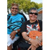 Elder Stella August and friend 