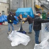 Tenters Turfed from Fraser Shelter 