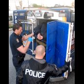 Eight arrests at shelter