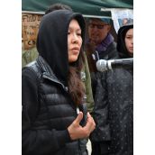 Treaty 8 Elders Visit Site-C Hunger Striker