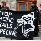 Stop Pacific Trails Pipeline. Victoria, April 15, 2012. Photo: Sandra Cuffe