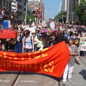 Taking the streets in downtown Toronto 