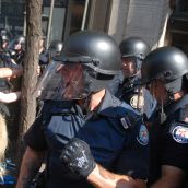 one cop riot