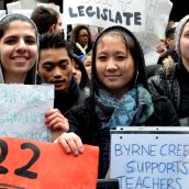 High school students set for 'class' war