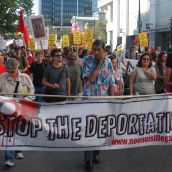 Tamil refugee support rally in Vancouver