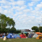 Tent Village Grows as Eviction Standoff Continues  