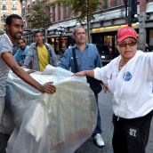 Log Jam Stops Traffic in DTES