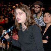 7-9:30pm Social Justice supporters speak to a myriad of motion ammendments