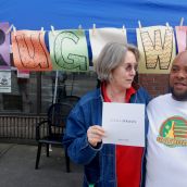 VANDU's Ann Livingston and Brian