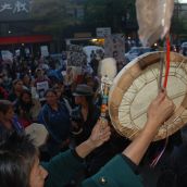 Rally at Main St Vancouver Police Station 