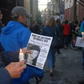 Vigil for Ashley Machiskinic - murdered in the Downtown Eastside