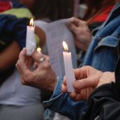 Vigil for Ashley Machiskinic - murdered in the Downtown Eastside