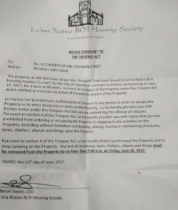 New Trespass Order Targets Ten Year Tent City