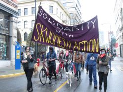 Solidarity with Skwomesh Action