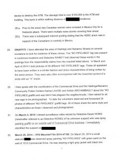 Anti-Pipeline Graffiti Raid Update: VPD Claiming $500,000 in Damages Not Including Graffiti