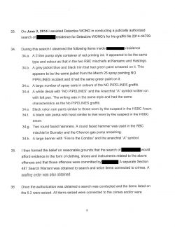 Anti-Pipeline Graffiti Raid Update: VPD Claiming $500,000 in Damages Not Including Graffiti