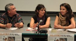 Bayron Figueroa, Myka Abramson & Dawn Paley (photo by Franklin López)