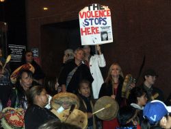 Three women arrested for occupying police station to demand investigation into DTES resident and Indigenous woman Ashley's death are released with charges