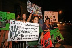 Chevron protestors