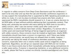 DGR Meets Resistance at the Law and Disorder Conference