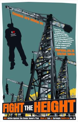 Fight the Height campaign poster (CCAP endorsed)