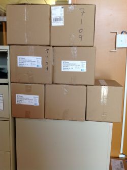 seven boxes of environmental assessments for the proposed Site C 