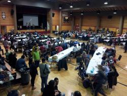 Pancakes Not Pipelines Draws a Large Crowd
