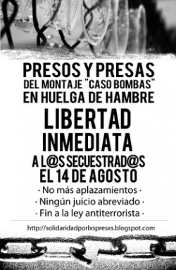 International Solidarity with Chilean Anarquist on Hunger strike
