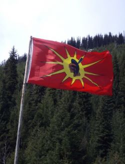 Warrior flag flies at Sutikalh