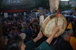 Three women arrested for occupying police station to demand investigation into DTES resident and Indigenous woman Ashley's death are released with charges